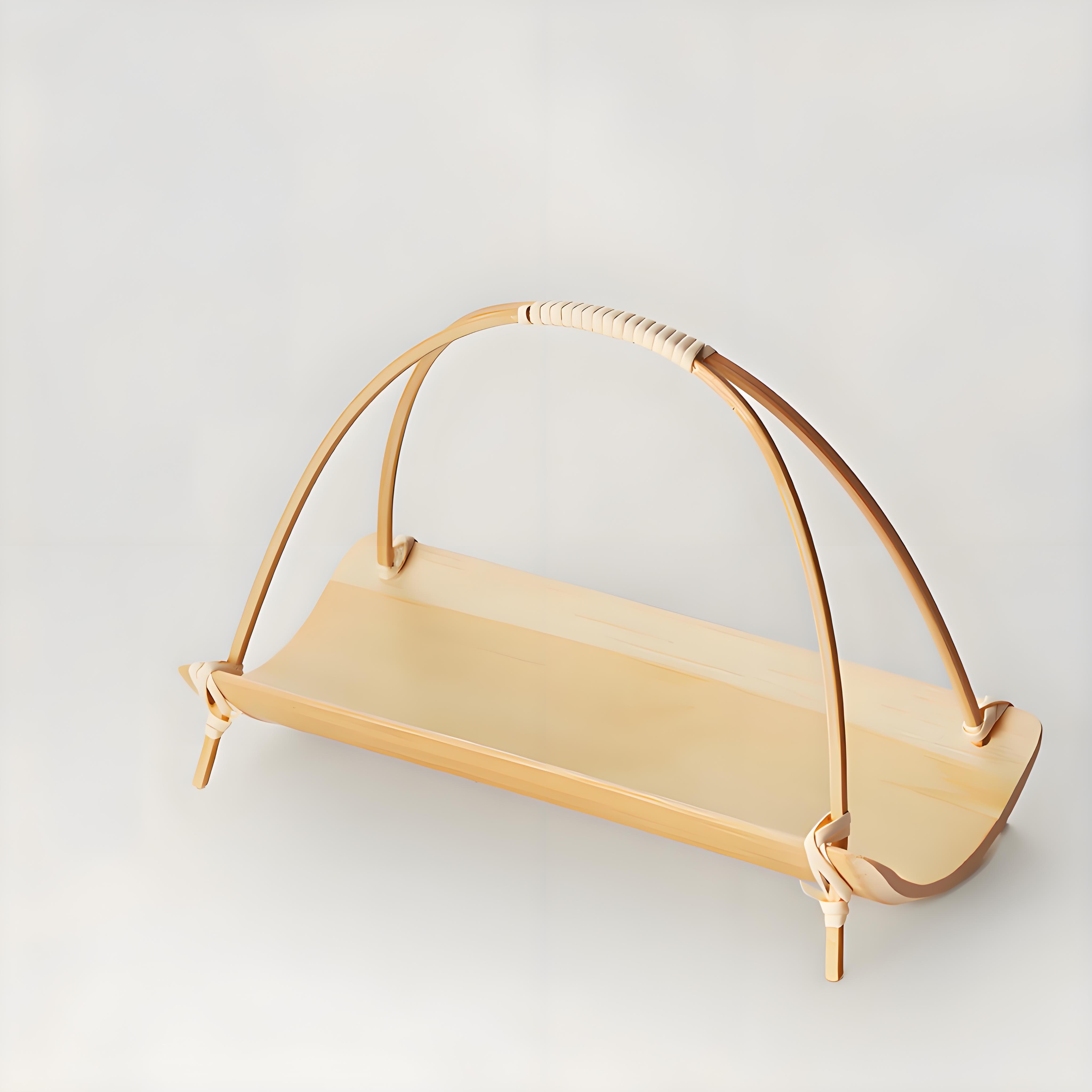 Handmade Bamboo Tea Tray Basket